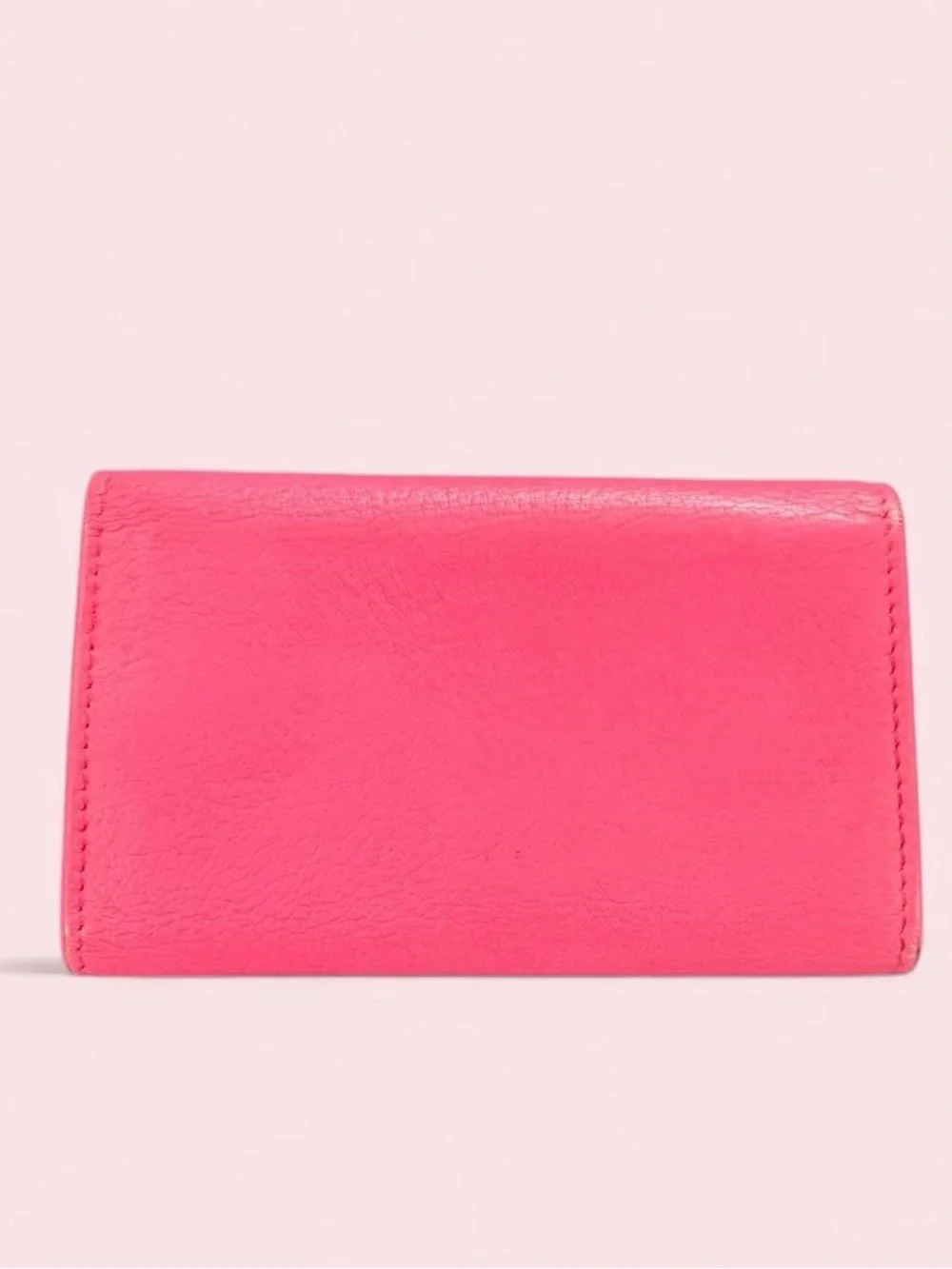 Balenciaga Pink Envelope Card Holder & Key ring wallet